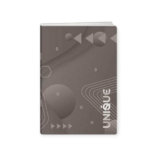 Picture of A5 UNIQUE LINED GLUED NOTEBOOK 96PGS GREY